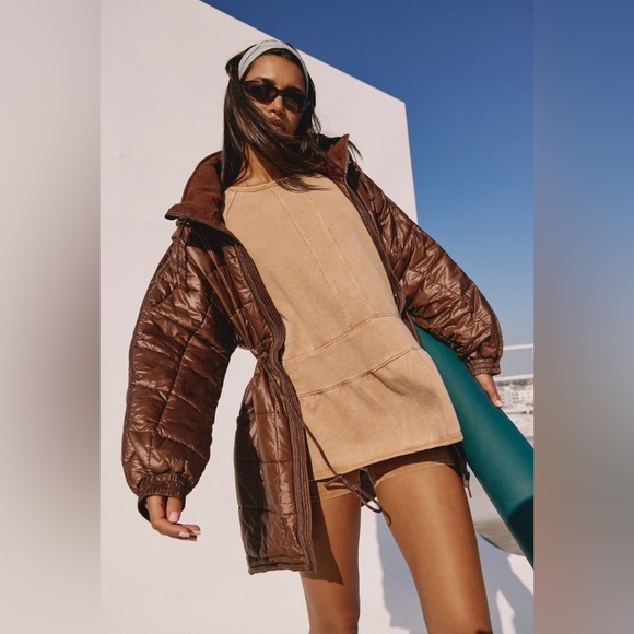 Free People Movement ~Elements Set ~ XS ~ Tan/Camel ~ * NWT * - Picture 5 of 10